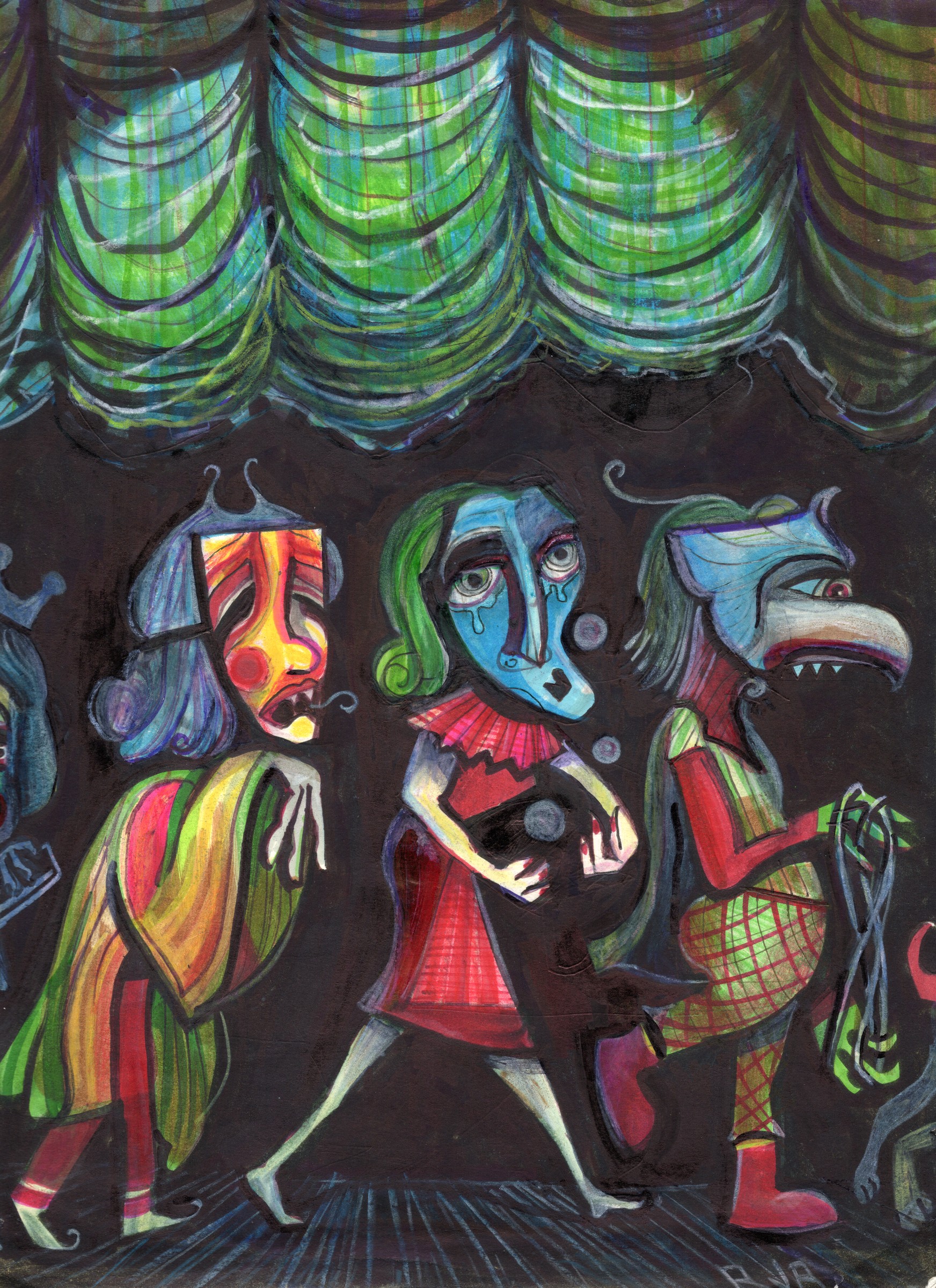 Personae — original drawing by Richard J. Bailey