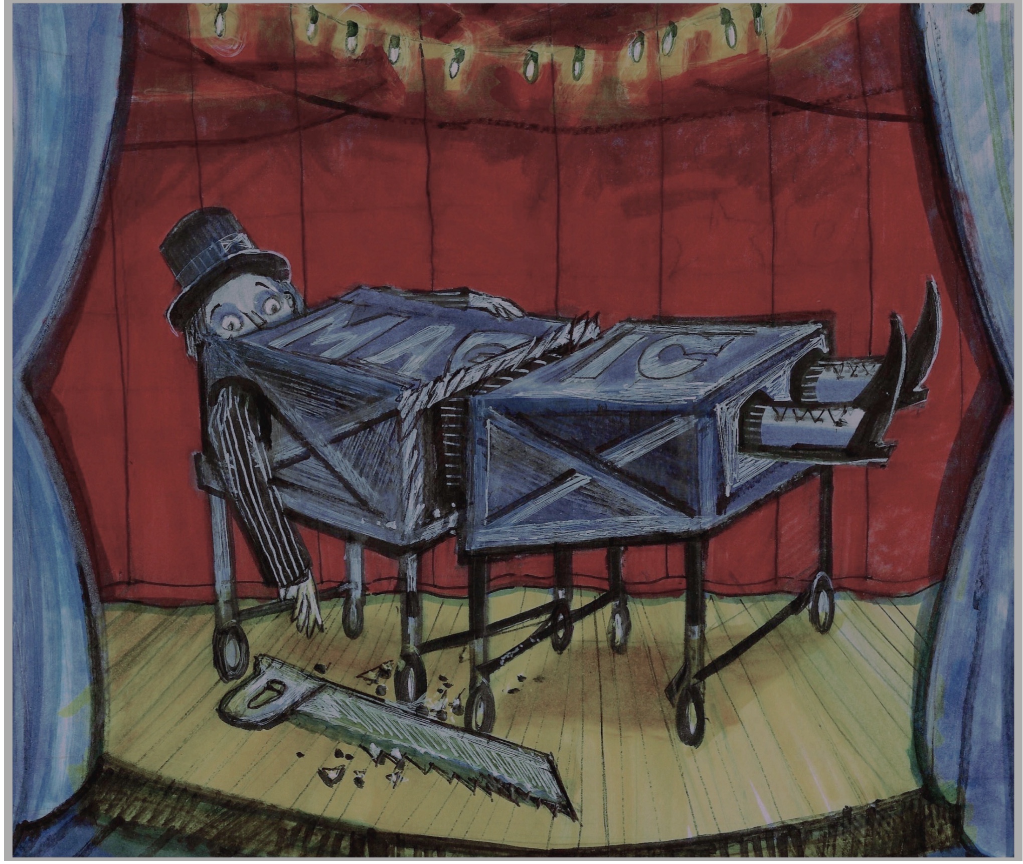 Bad Magic — original drawing by Richard J. Bailey