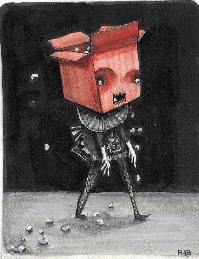 Lost Box — original drawing by Richard J. Bailey